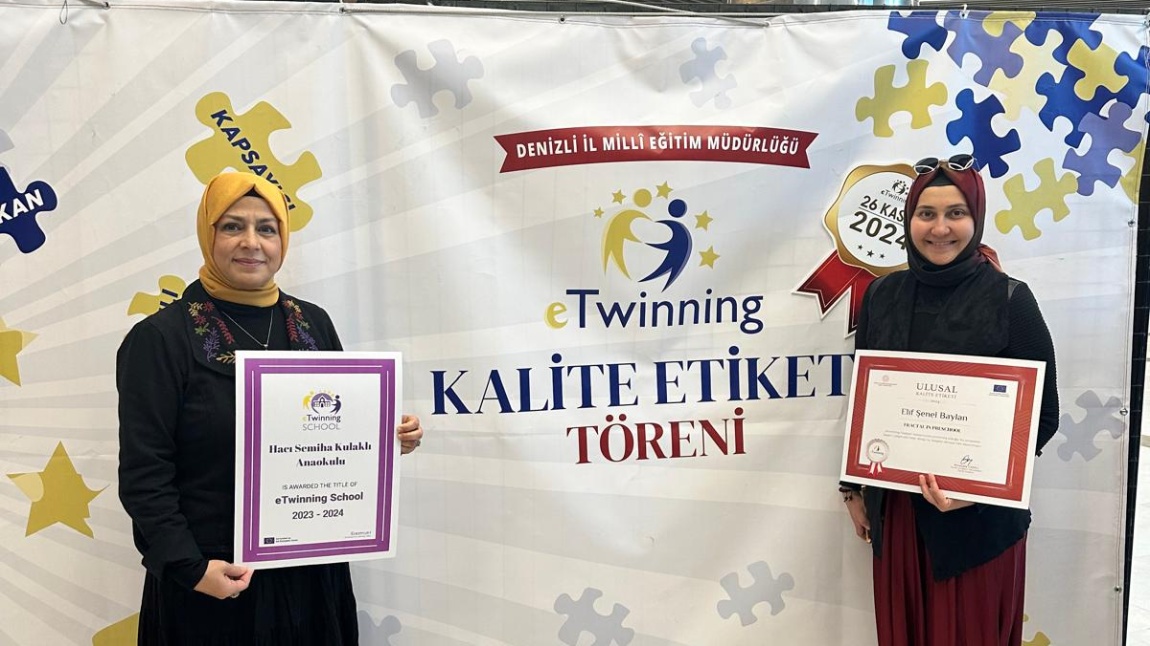 E-TWİNNİNG OKULU VE KALİTE ETİKETİ BELGESİ ÖDÜL TÖRENİ